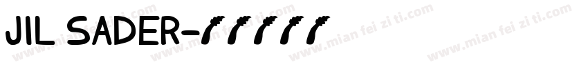 JIL SADER字体转换